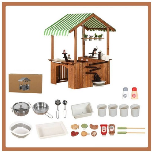 Wooden outdoor playhouse - outdoor,