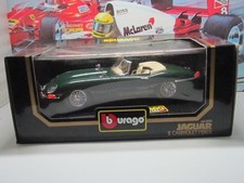 BBURAGO - JAGUAR E TYPE CABRIOLET - GREEN - 1:18 SCALE MODEL CAR 3026