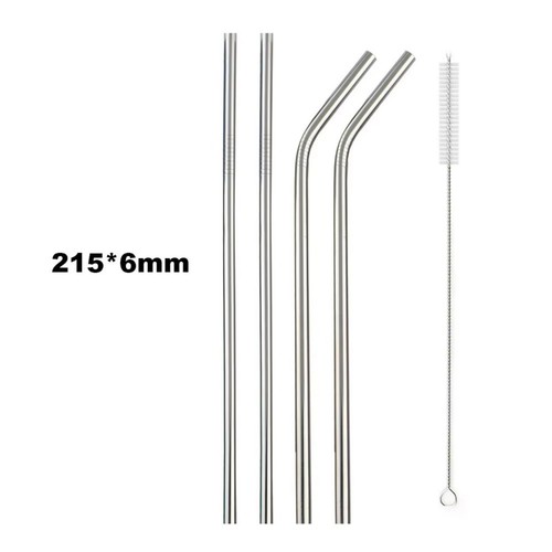Metal straws pcs pack - straws, 10