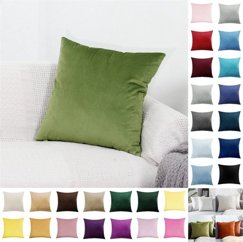 Plush velvet cushion cover - velvet,