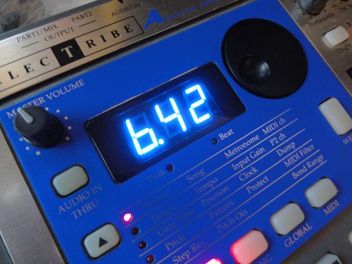 Blue digit led display - blue,