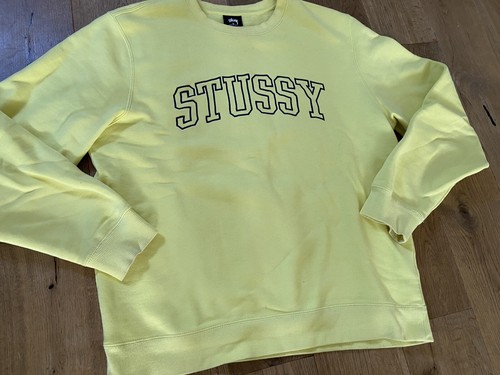 Stussy sweater yellow - sweater, (medium)