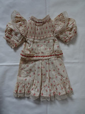 Antique Original Red BEBE JUMEAU Dress / Chemise