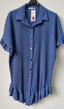 Ladies Women's Gold Button