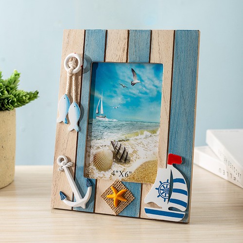 Wooden photo frame nautical - photo,