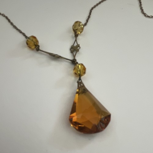 Vintage gol tone necklace - vintage,