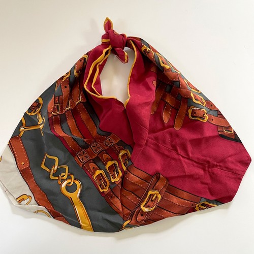 Vintage silk scarf bag - silk,