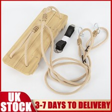 Wooden Swing Outdoor Chair Rope Garden Playground Bouncer Board Swings Ropes UK