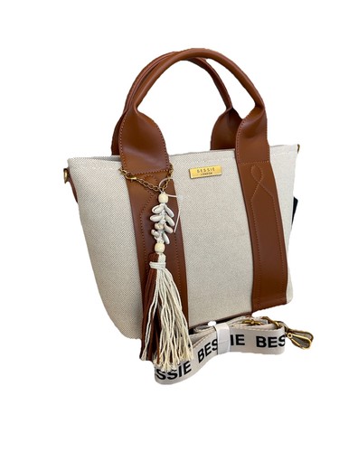 Fantastic summer bag beige tan - bag, beige/tan