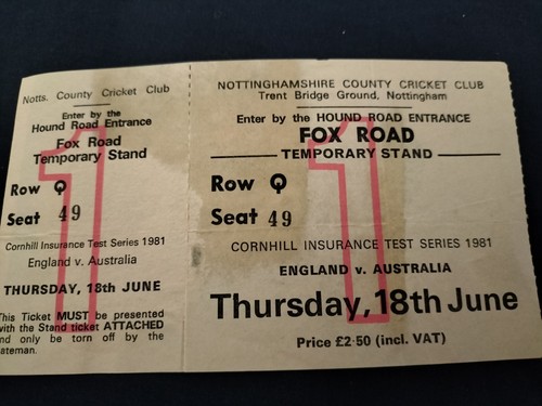 Vintage match ticket england - vintage,