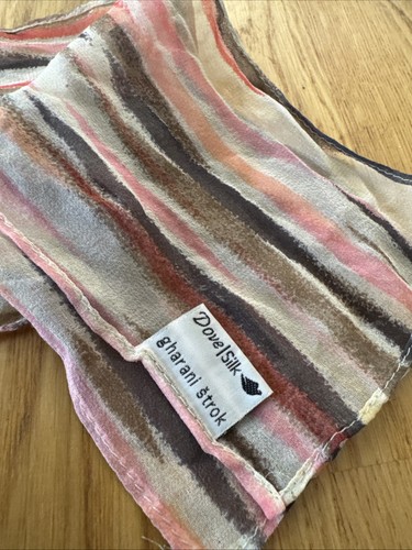 Gharani strok dove - dove, scarf