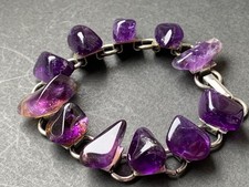 Vintage Amethyst Stone Silver