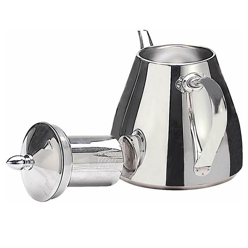 Stainless steel teapot with - steel,