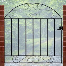 Metal garden gate black - metal,