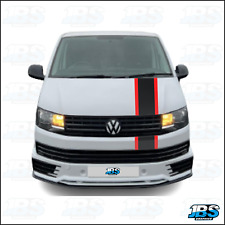 FITS  TRANSPORTER T5 T6 2 Colour Bonnet Stripes Vinyl Graphics Decals #3
