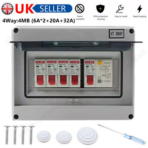 Way consumer unit fuse box - 4,