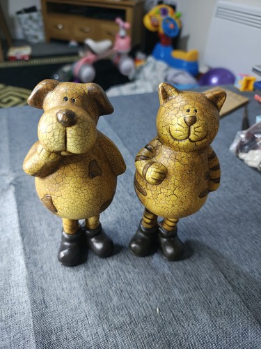 Pair cute cat - cat, resin