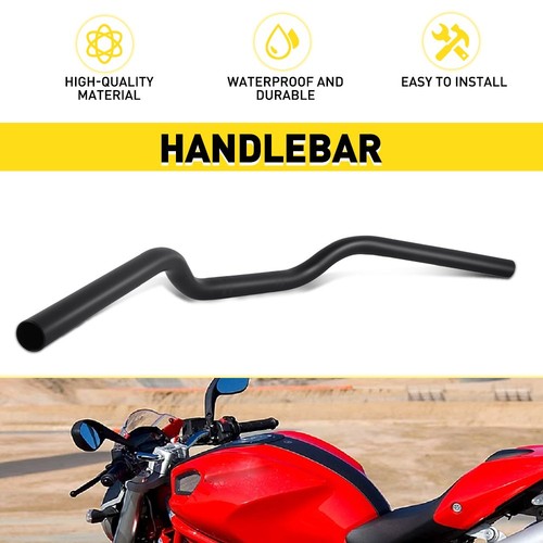 Black steel handlebar - handlebar, 7/8"