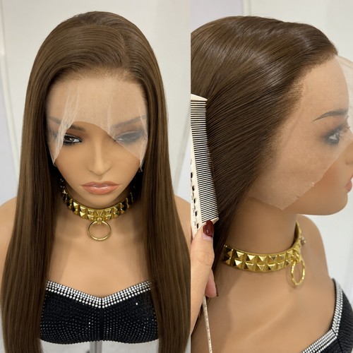 Brown soft synthetic hair - synthetic, pre