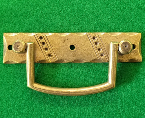 Solid cast brass drawer handle