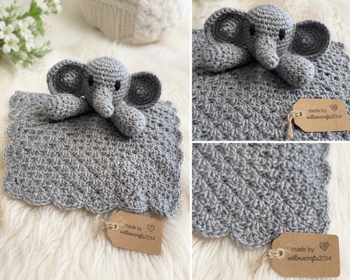 Handmade crochet elephant baby - handmade,
