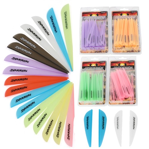 50pcs arrow vanes - fletches, 2"