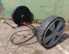 Webb WER18HW Lawn Mower Rear Axle with Wheels and Wheel Trims