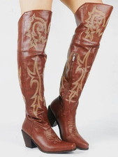 NEW Ladies Over Knee Cowboy