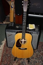 Martin D28 Acoustic Guitar LEFT HANDED USA Nazareth with case. NM condition.