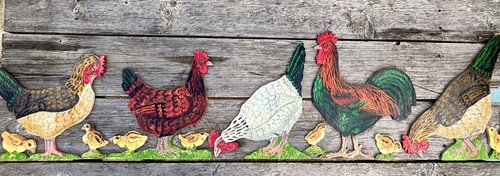 Vintage folk art painted - vintage,