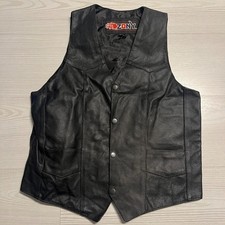 Zony leather vest mens size - leather, 36