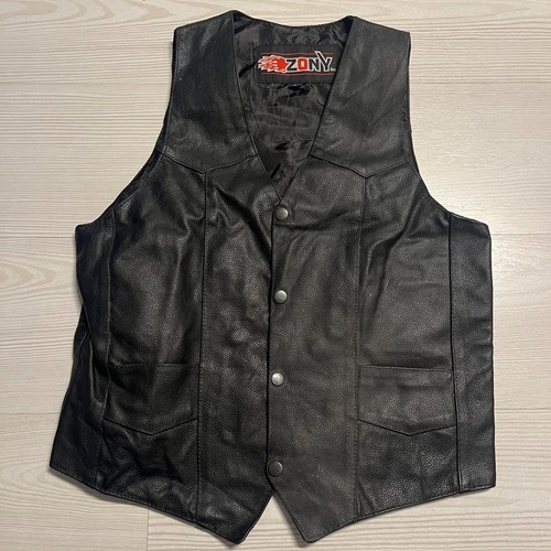 Zony leather vest mens size - leather,