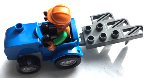 Duplo small blue - , tractor