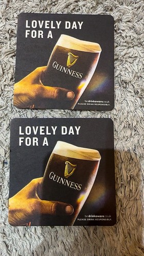 Guinness beer mat coasters - mat,
