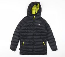 Karrimor Boys Black Puffer Jacket 11-12 Years Winter Hooded