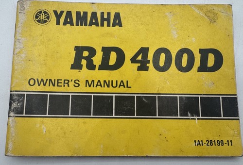 1976 yamaha rd400d owner - yamaha, owner’s