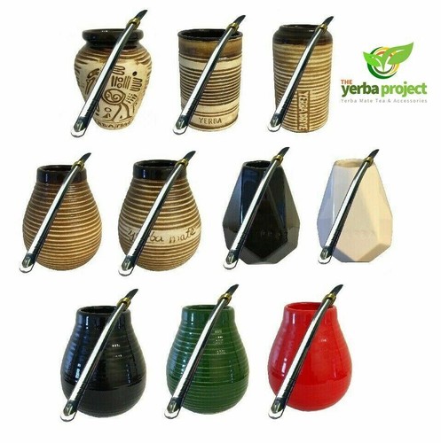 Yerba mate ceramic cup gourd - ceramic,