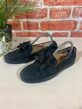 Women’s Russell & Bromley black embellished slip on flat shoes bow UK 5 EU 38