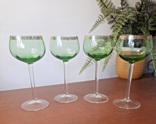 Vintage hock wine glasses - hock,