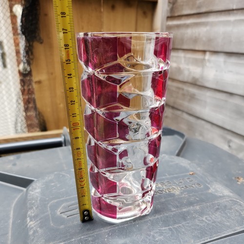 Vintage windsor glass vase - vintage,