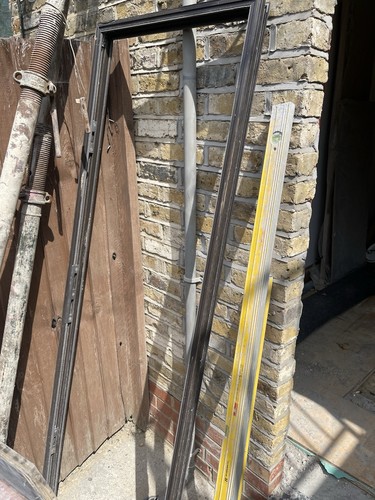 Brown aluminium framed glazed - aluminium,
