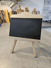 Postcard Stand Black Chalk board Easel Wood Foldable Frame Art Picture Photo