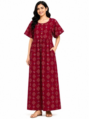 Indian night dress cotton - dress,