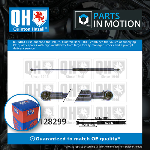 Boot gas strut fits - gas,