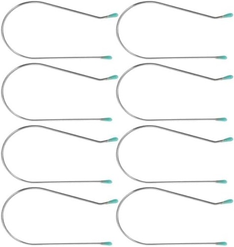 8pcs silver hot roller clips - 8pcs,