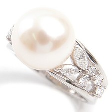 Mikimoto Pearl Diamond Ring
