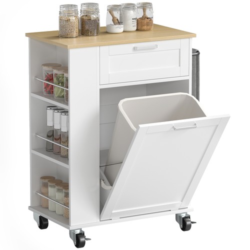 Homcom kitchen storage trolley - homcom,