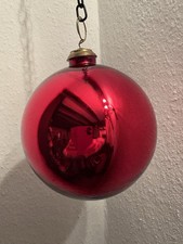 Shiny Red Glass Kugel Ball