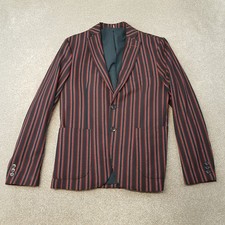 Zara Mens Jacket 38 Blue Red