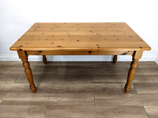 DINING TABLE Classic Pine Farmhouse Country Kitchen Detachable Legs Traditional